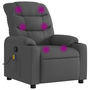 Voir la diapositive 2 : VIDAXL Fauteuil de massage inclinable Gris fonce Tissu