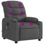 Voir la diapositive 2 : VIDAXL Fauteuil de massage inclinable Gris fonce Tissu