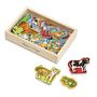 Voir la diapositive 2 : Melissa & Doug 20 aimants animaux en bois