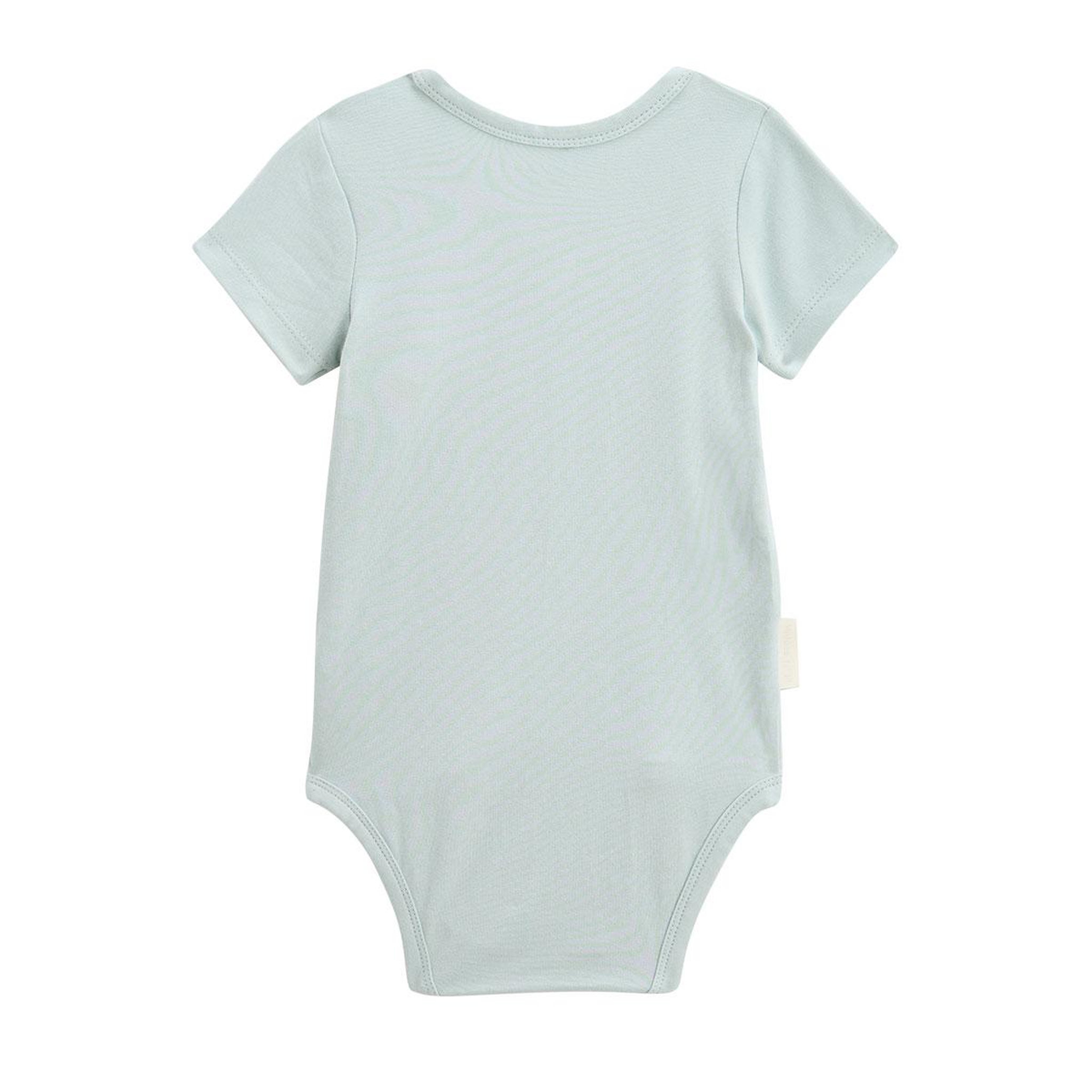 Voir la diapositive 3 : Petit Béguin Lot de 2 bodies bébé manches courtes ouverture croisée elio