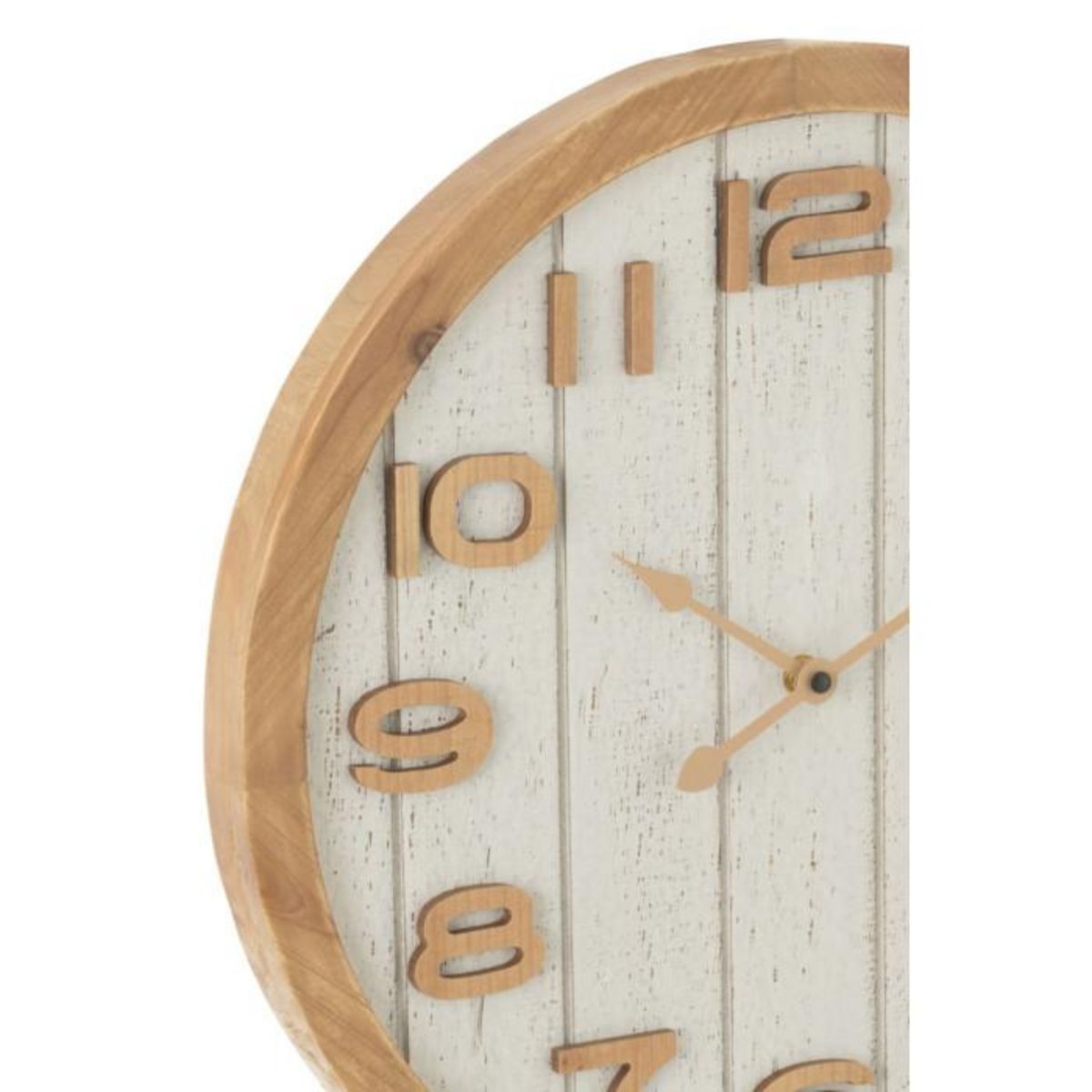 Paris Prix Horloge Murale en Bois  Beatriz  40cm Blanc & Naturel