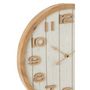 Voir la diapositive 2 : Paris Prix Horloge Murale en Bois  Beatriz  40cm Blanc & Naturel