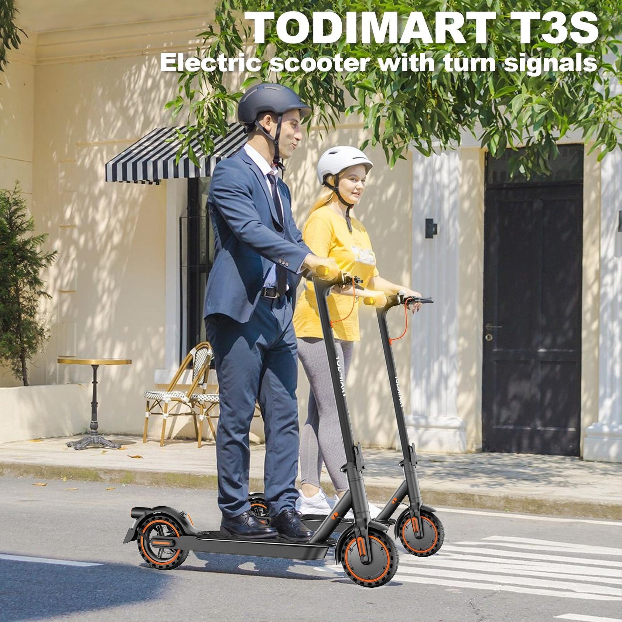 Voir la diapositive 6 : TODIMART Trottinette électrique todimart t3s, 25 km/h, clignotants, contrôle via application, noire