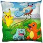 Voir la diapositive 1 : Pokemon Coussin double face - Carré - POKEMON - Pikachu et Starter 1G II - Microfibre - 40 x 40 cm