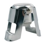 SECRET DE GOURMET Bouchon à Champagne en Inox  Bulles  5cm Argent