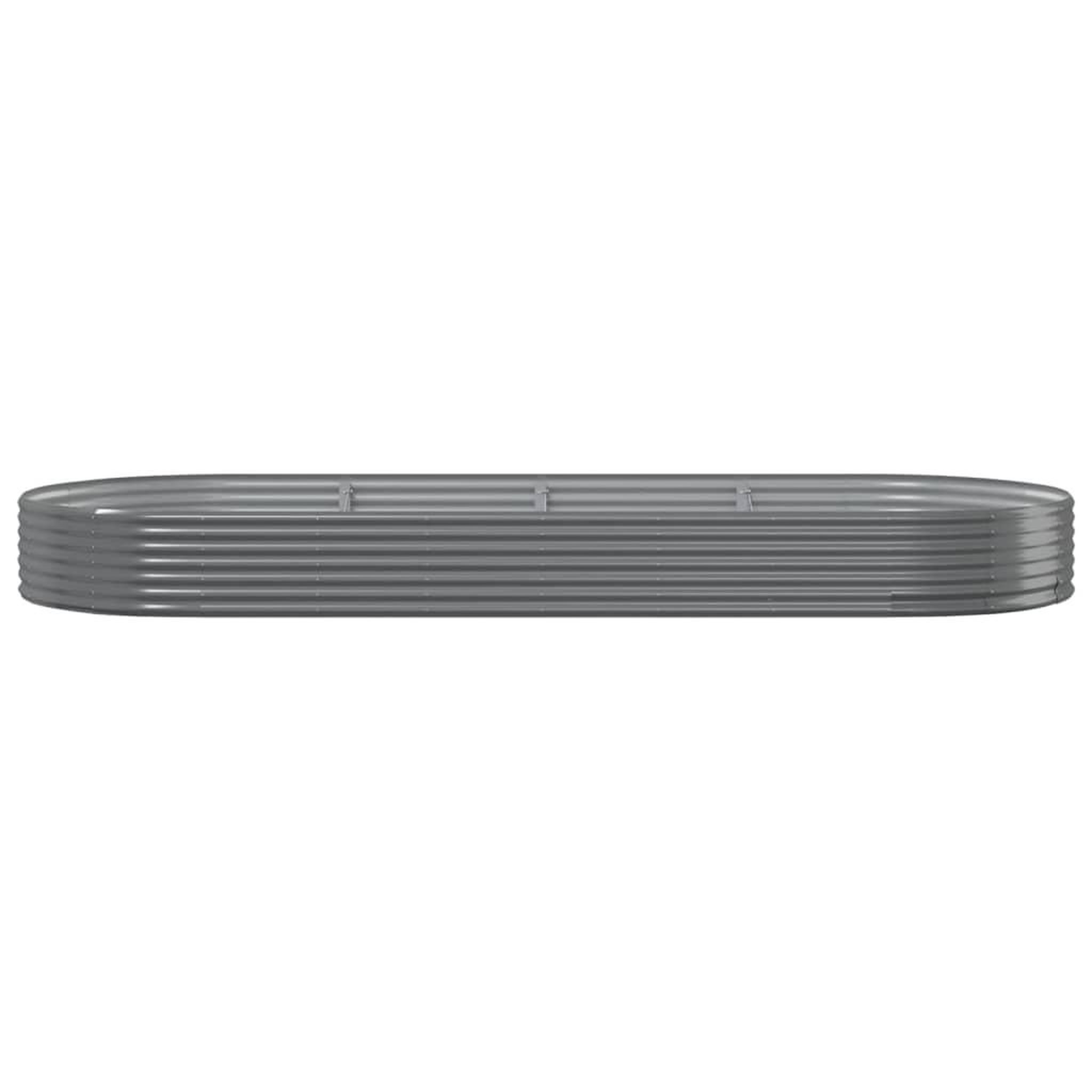 Voir la diapositive 3 : VIDAXL Lit sureleve de jardin Acier enduit de poudre 373x140x36cm gris