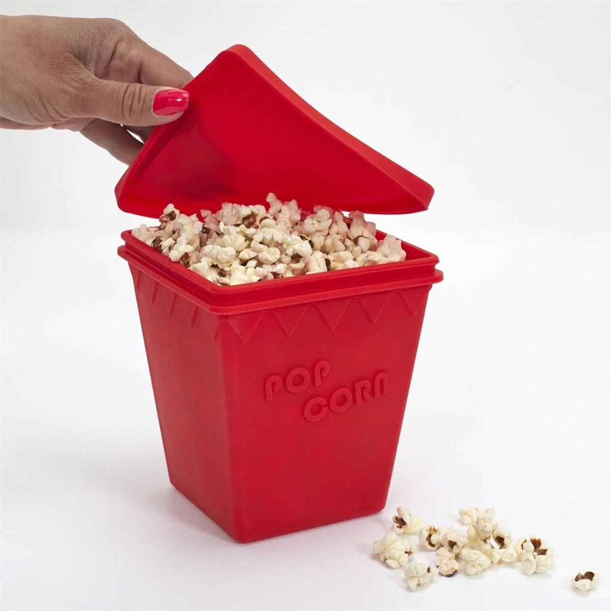 Paris Prix Cuiseur Pop Corn  Micro-Ondes  1L Rouge