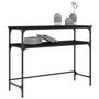 Voir la diapositive 3 : VIDAXL Table console noir 100x35,5x75 cm bois d'ingenierie