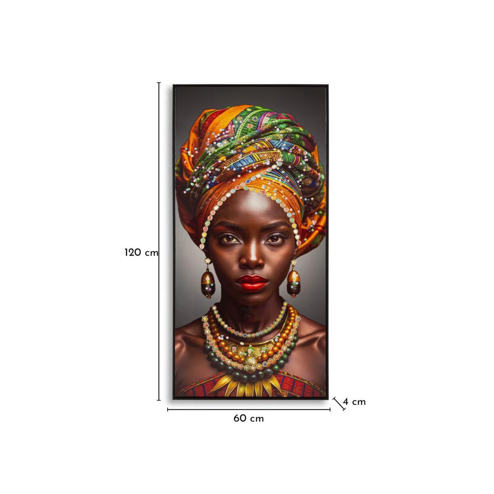 Voir la diapositive 6 : Paris Prix Tableau imprimé  maya i  60x120cm multicolore