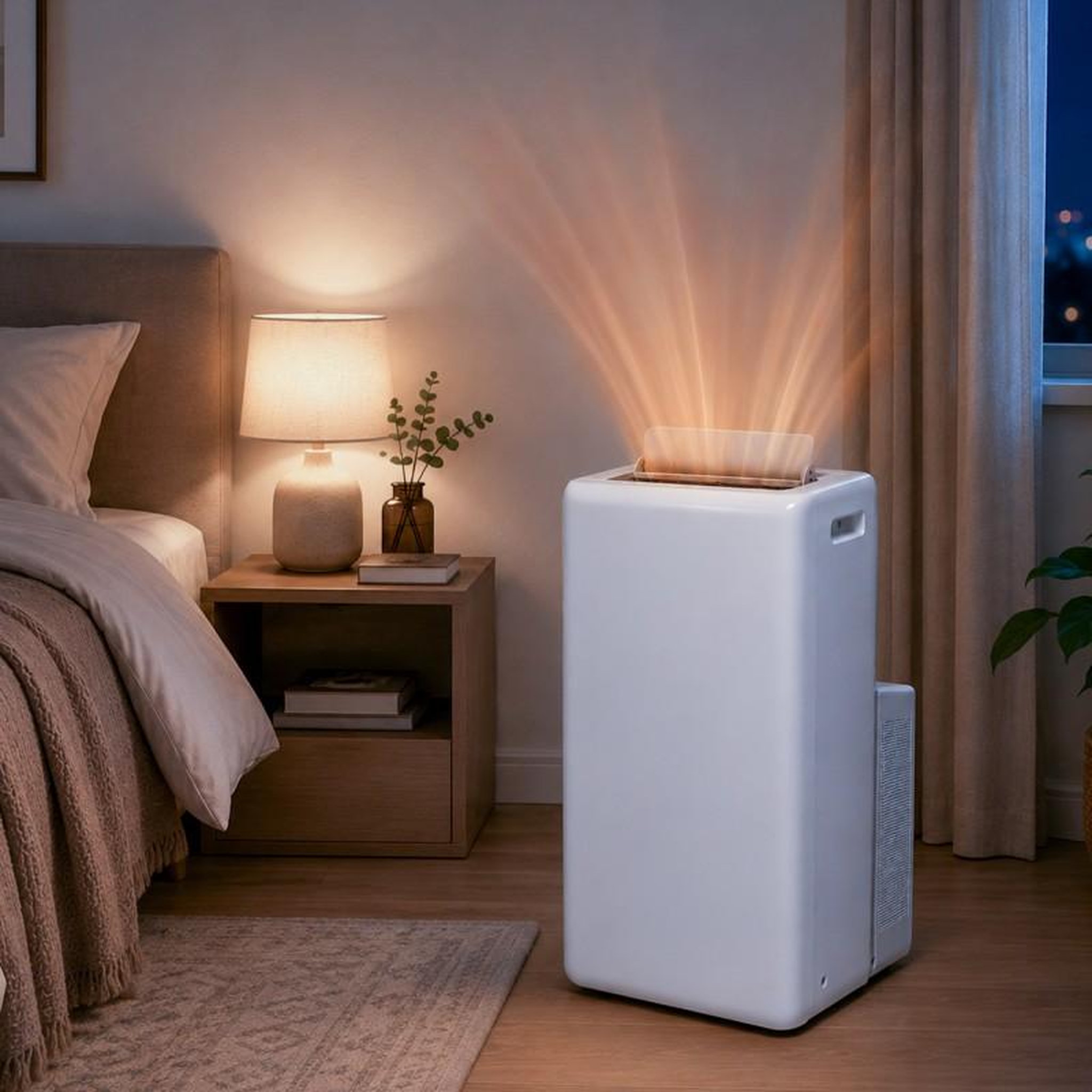 Voir la diapositive 3 : Climatiseur mobile - 12000 btu - wi-fi - froid et chaud