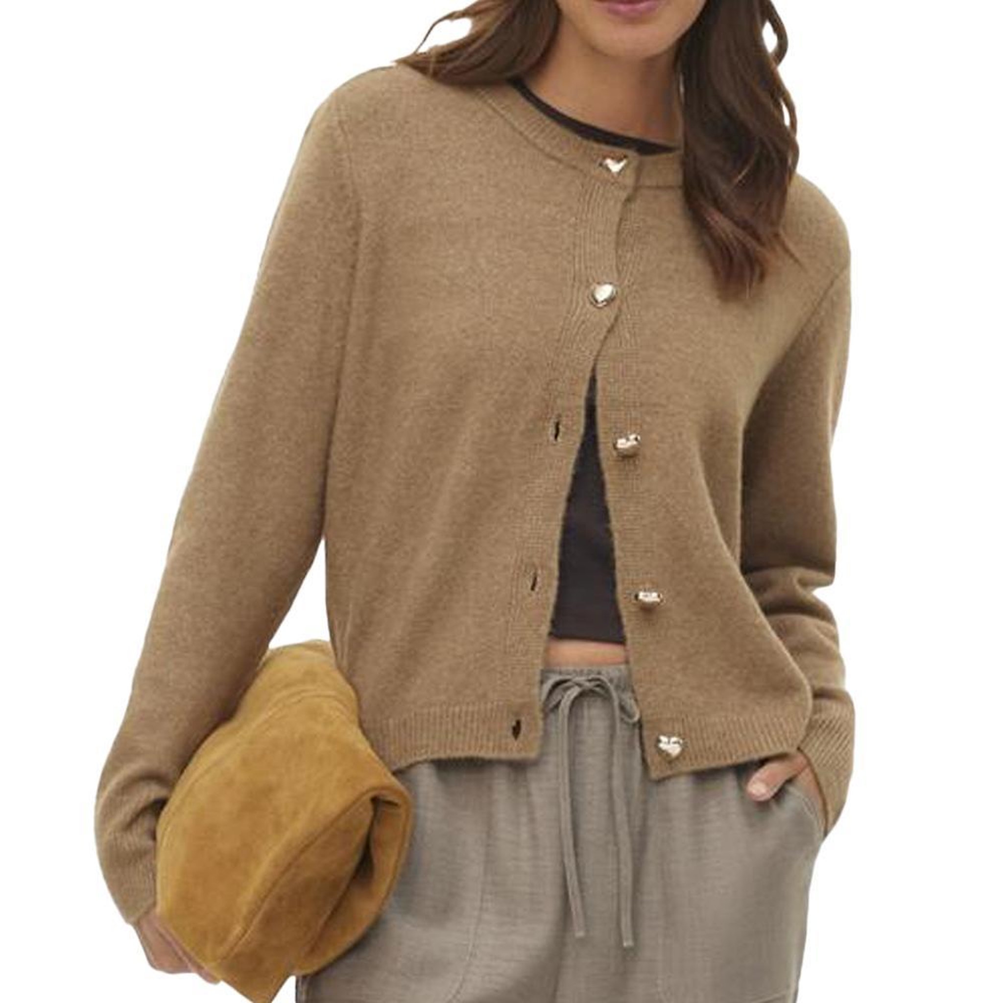 Vero Moda Gilet Marron Femme Vero Moda Fiona. Coloris disponibles : Beige