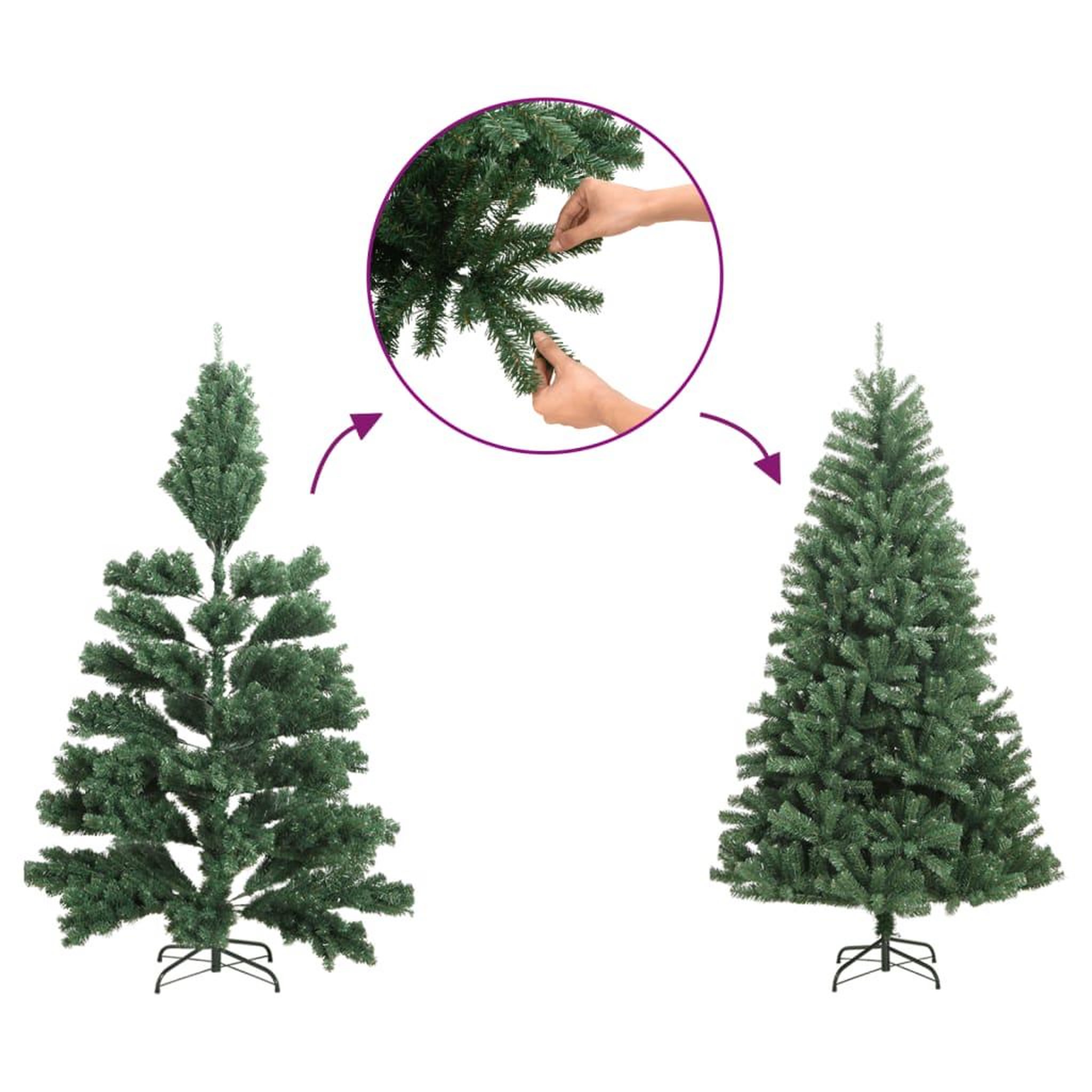 Voir la diapositive 5 : VIDAXL Sapin de Noël artificiel mince 300 LED 240 cm