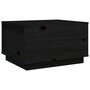 Voir la diapositive 2 : VIDAXL Table basse Noir 60x50x35 cm Bois massif de pin