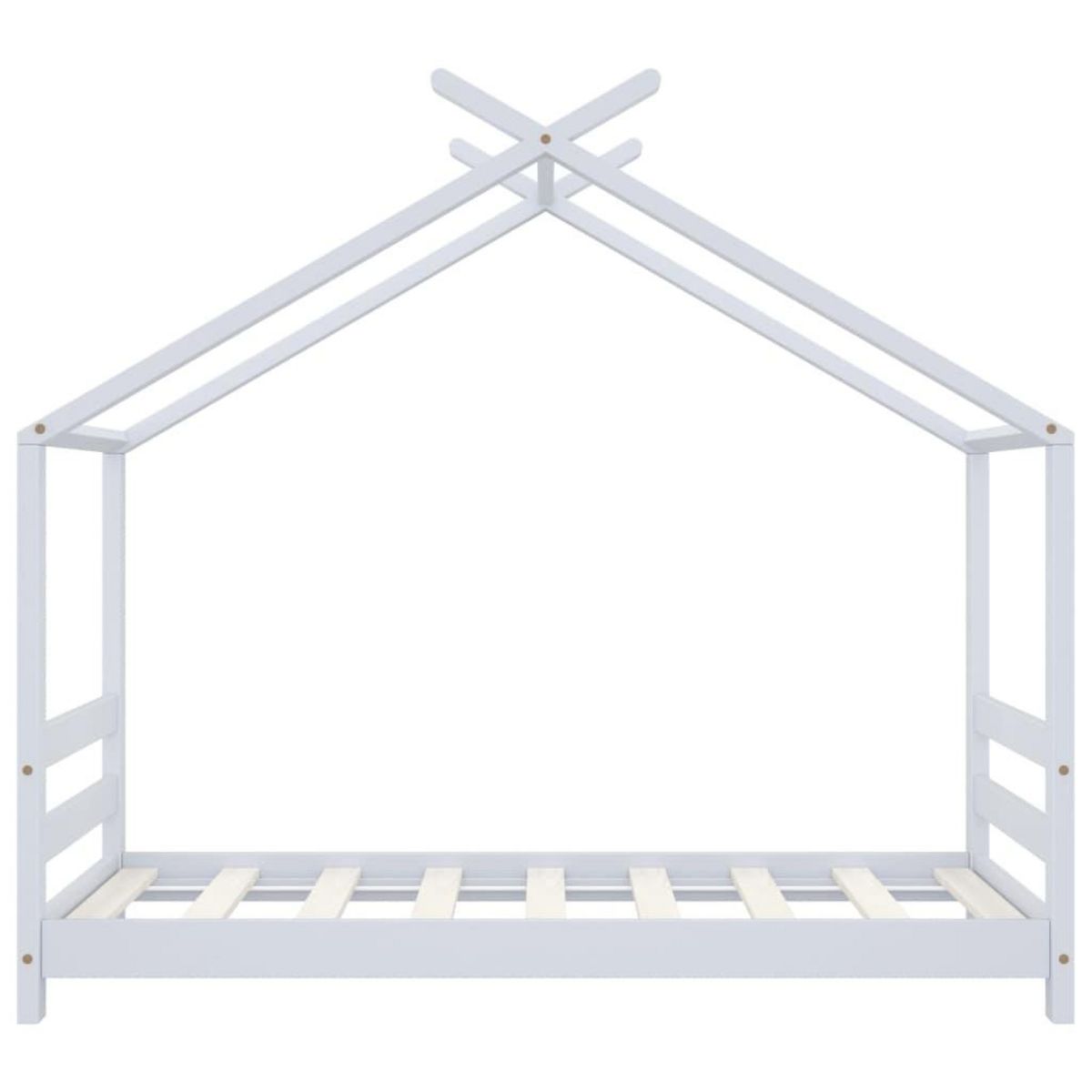 VIDAXL Cadre de lit d'enfant Blanc Bois de pin massif 70x140 cm