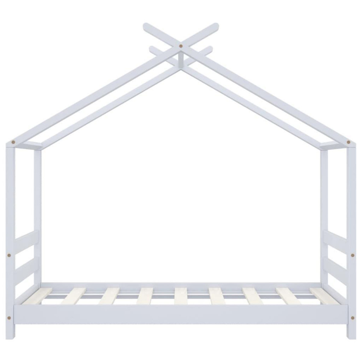 VIDAXL Cadre de lit d'enfant Blanc Bois de pin massif 70x140 cm