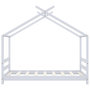 Voir la diapositive 4 : VIDAXL Cadre de lit d'enfant Blanc Bois de pin massif 70x140 cm