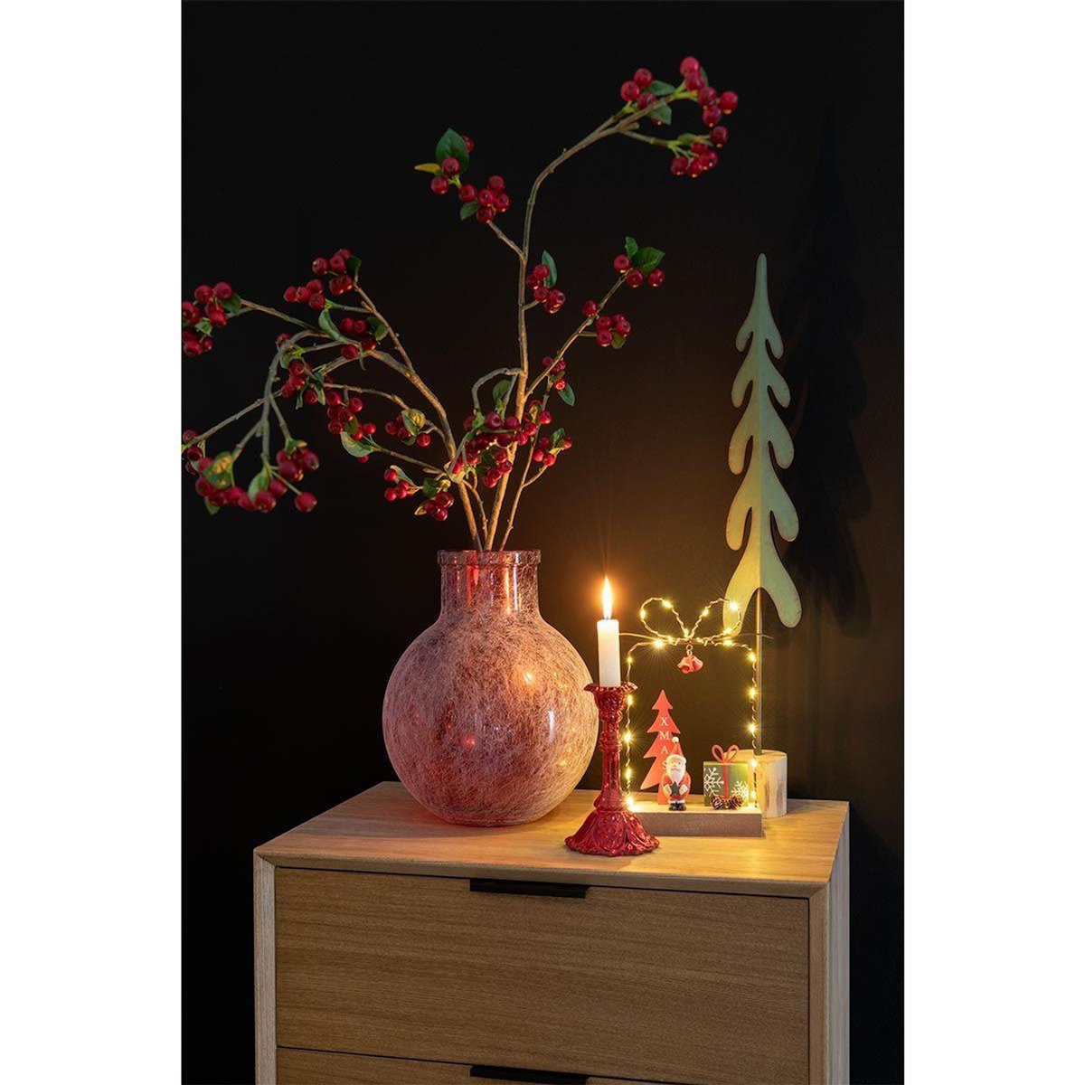 Paris Prix Branche Artificielle de Baies  Fines  130cm Rouge