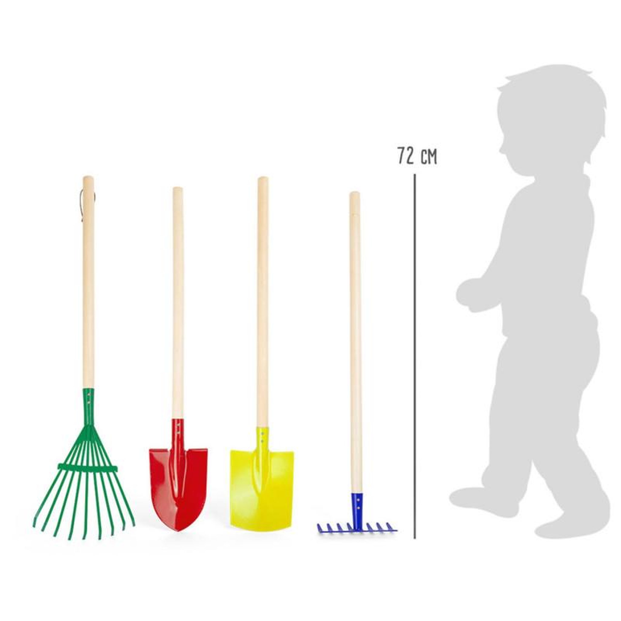 Voir la diapositive 3 : SMALL FOOT Small Foot - Wooden Children's Garden Tools, 4 pcs. 10838