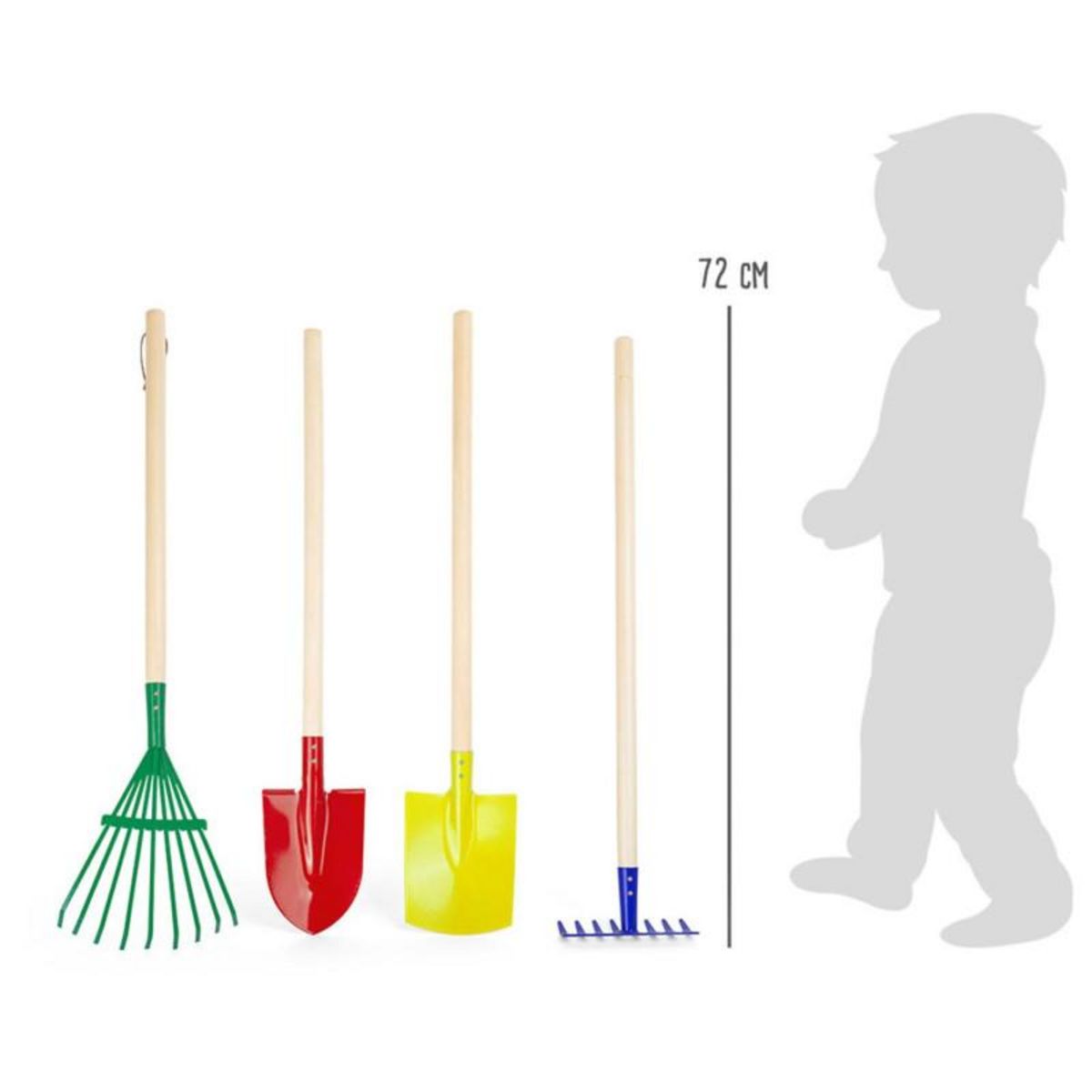 SMALL FOOT Small Foot - Wooden Children's Garden Tools, 4 pcs. 10838