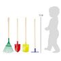 Voir la diapositive 3 : SMALL FOOT Small Foot - Wooden Children's Garden Tools, 4 pcs. 10838