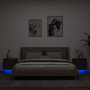 Voir la diapositive 1 : VIDAXL Tables de chevet murales avec lumieres LED 2 pcs noir