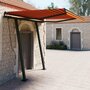 Voir la diapositive 1 : VIDAXL Auvent manuel retractable avec poteaux 3x2,5 m Orange et marron