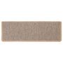 Voir la diapositive 5 : VIDAXL Tapis d'escalier autocollants 30 pcs 65x21x4 cm beige clair