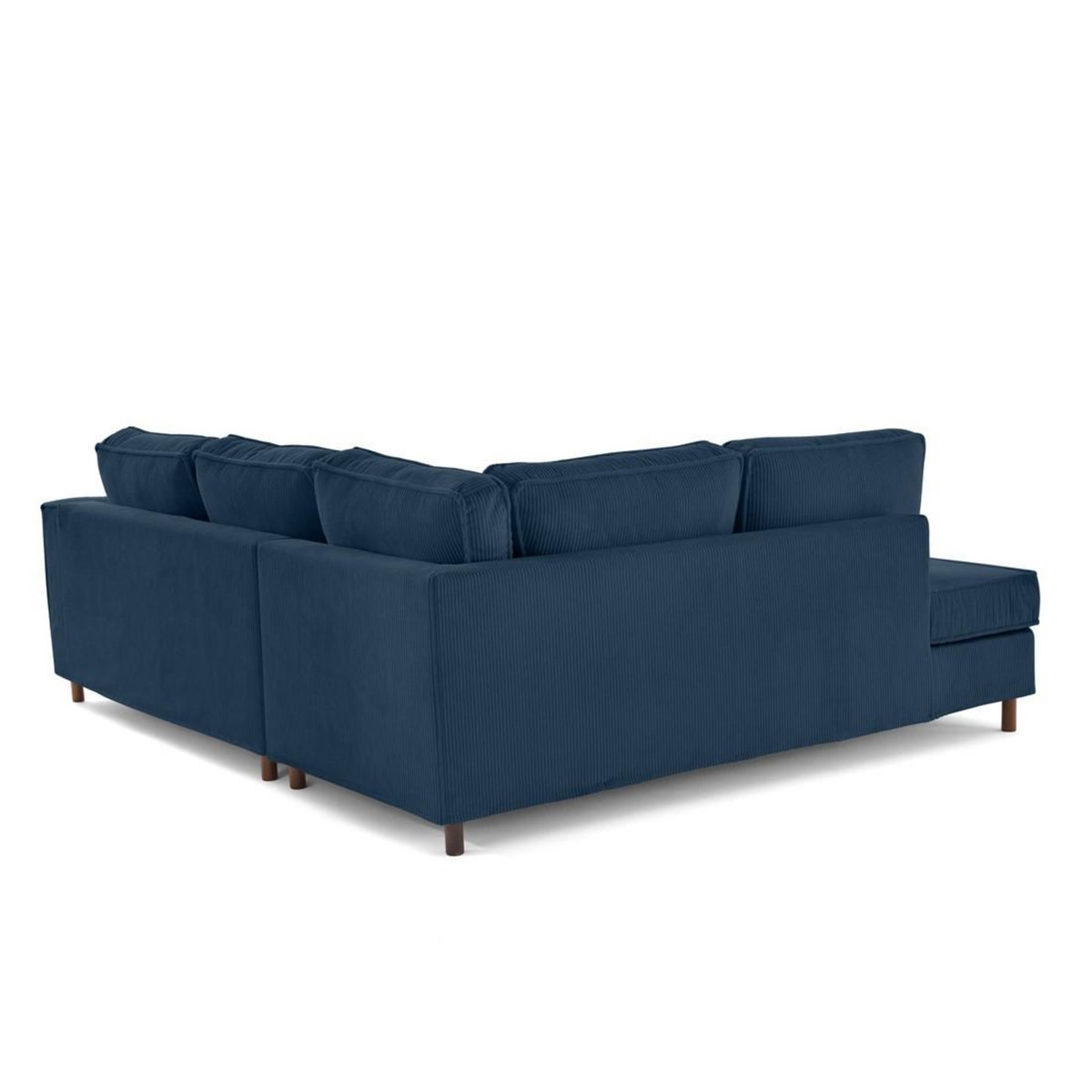 LISA DESIGN Jake - canapé déhoussable d'angle gauche 5 places en velours côtelé