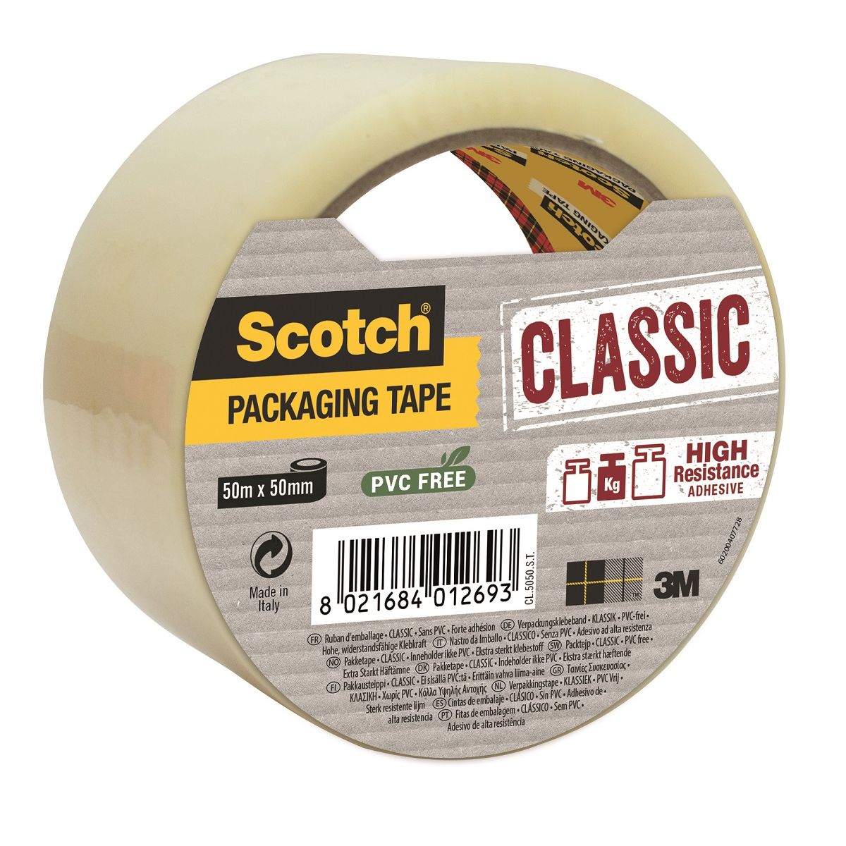 SCOTCH Ruban d'emballage Classic transparent 50mx50mm