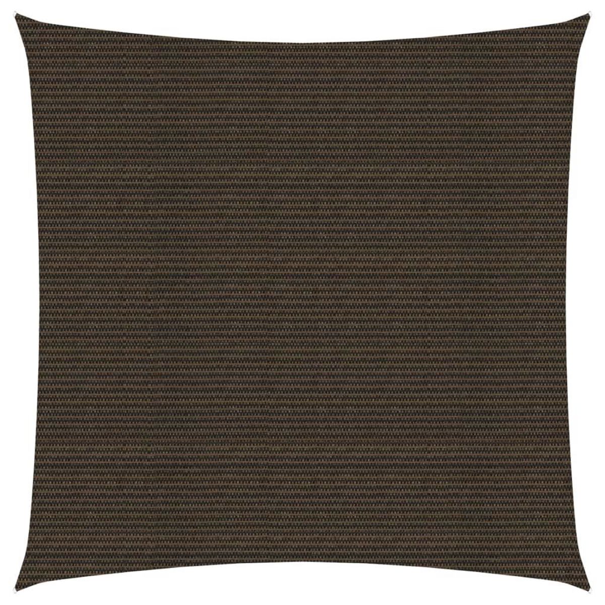 VIDAXL Voile d'ombrage 160 g/m^2 Marron 3,6x3,6 m PEHD