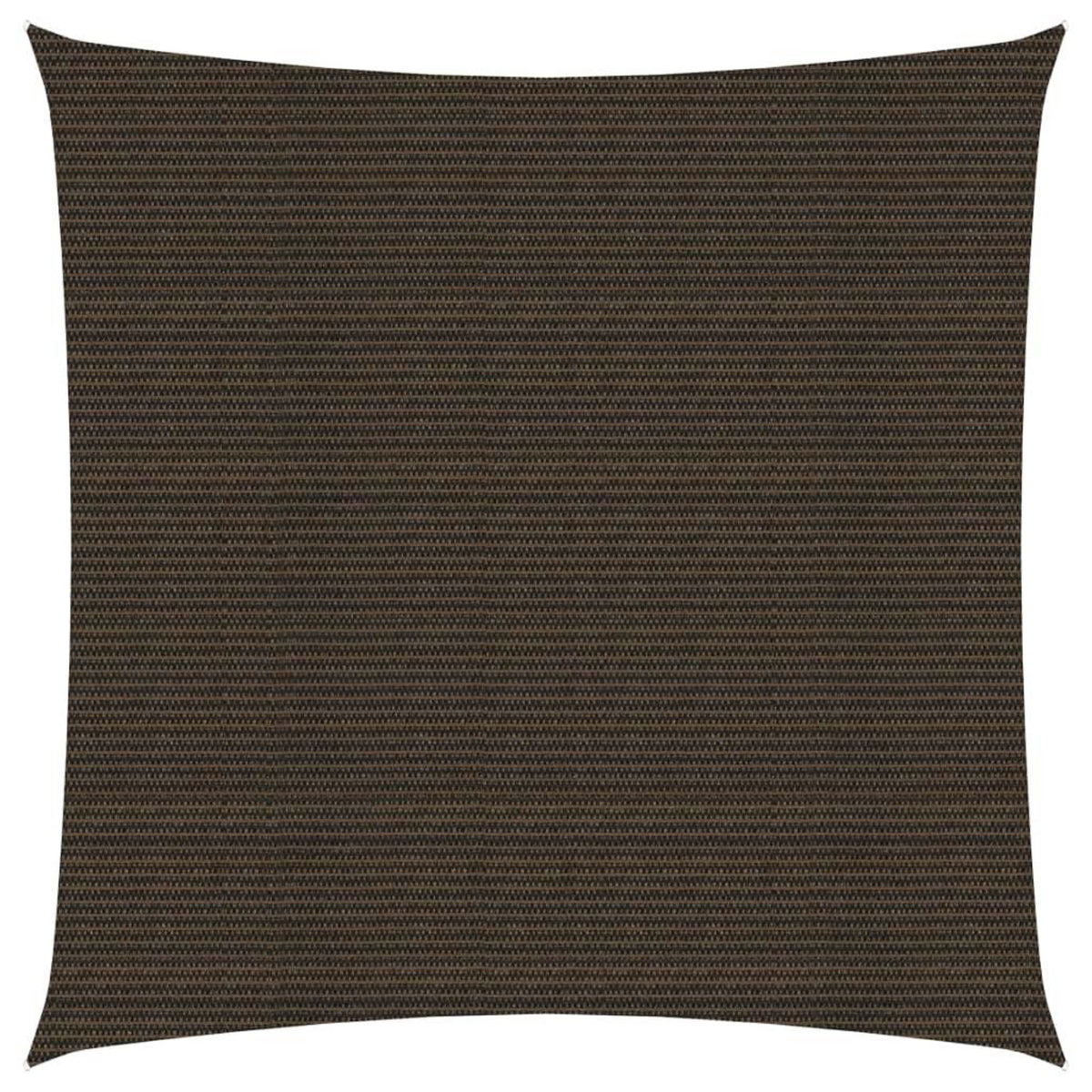 VIDAXL Voile d'ombrage 160 g/m^2 Marron 3,6x3,6 m PEHD