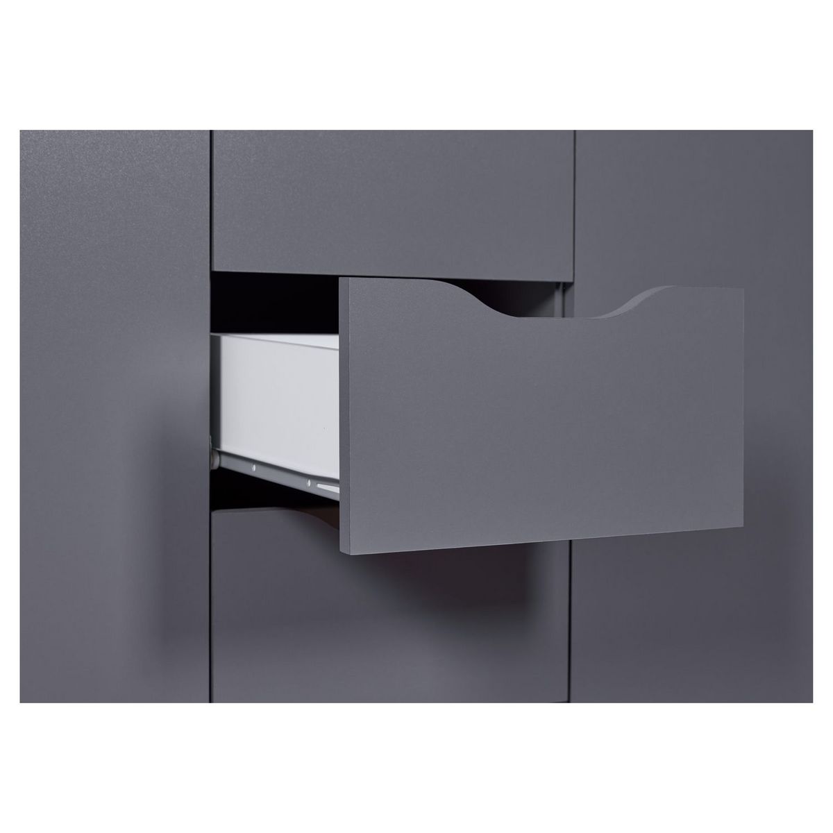 Commode meuble de rangement 2 portes 4 tiroirs  FALONE