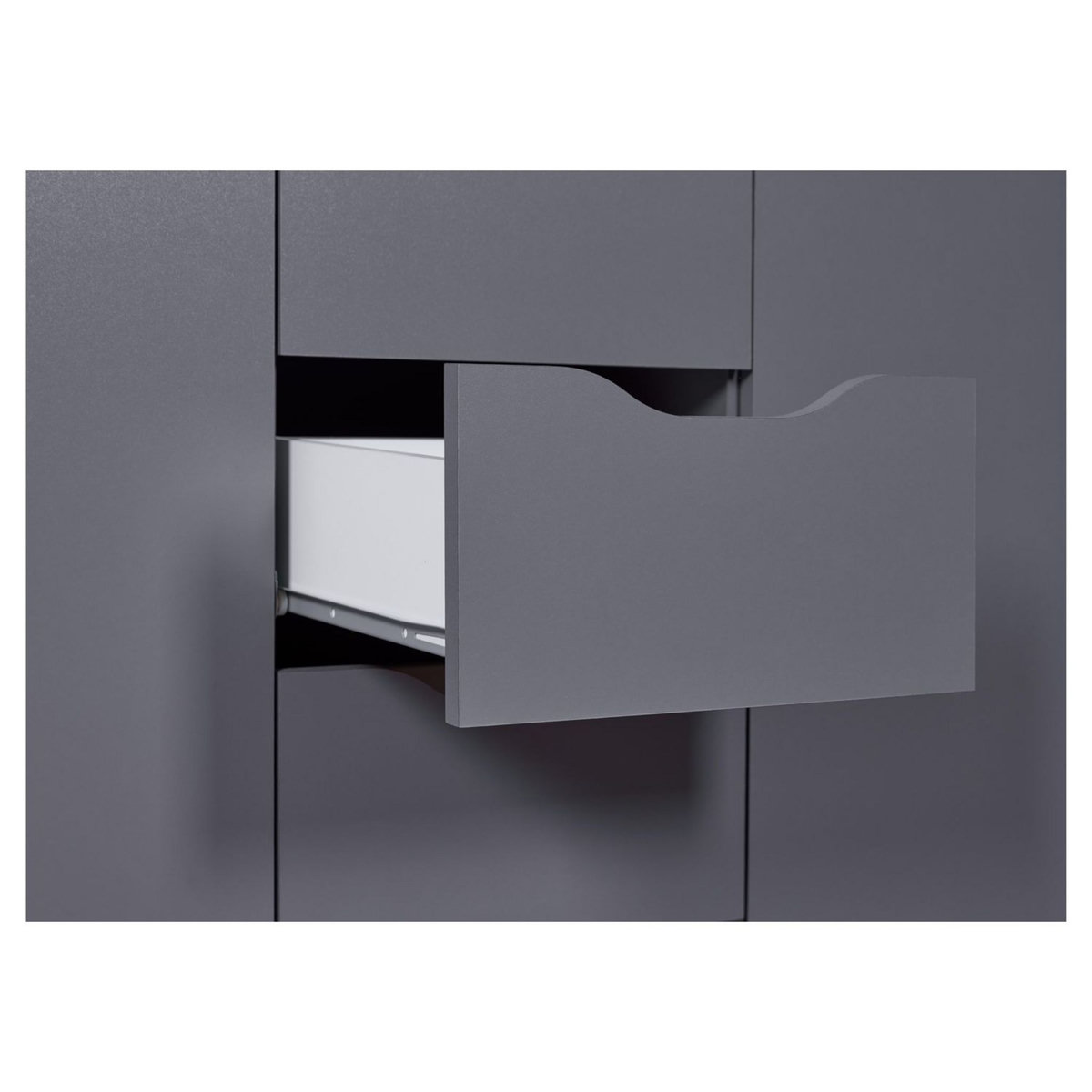 Commode meuble de rangement 2 portes 4 tiroirs  FALONE