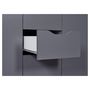 Voir la diapositive 8 : Commode meuble de rangement 2 portes 4 tiroirs  FALONE