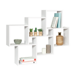 ID MARKET Etagère murale double position LUCAS blanche