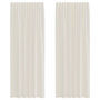 Voir la diapositive 2 : VIDAXL Rideaux en voile avec passants 2 pcs creme