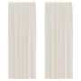 Voir la diapositive 2 : VIDAXL Rideaux en voile avec passants 2 pcs creme