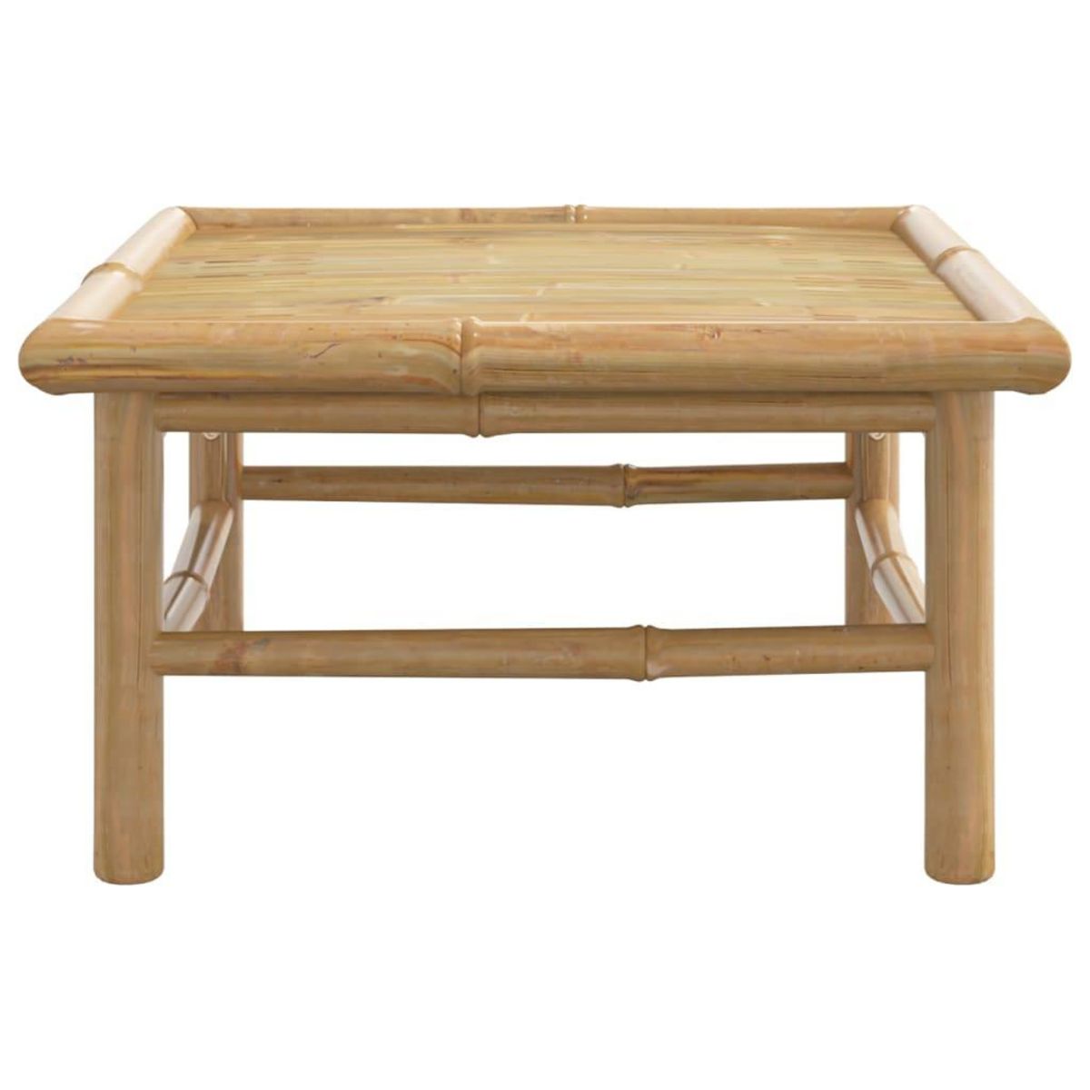 VIDAXL Table de jardin 65x55x30 cm bambou