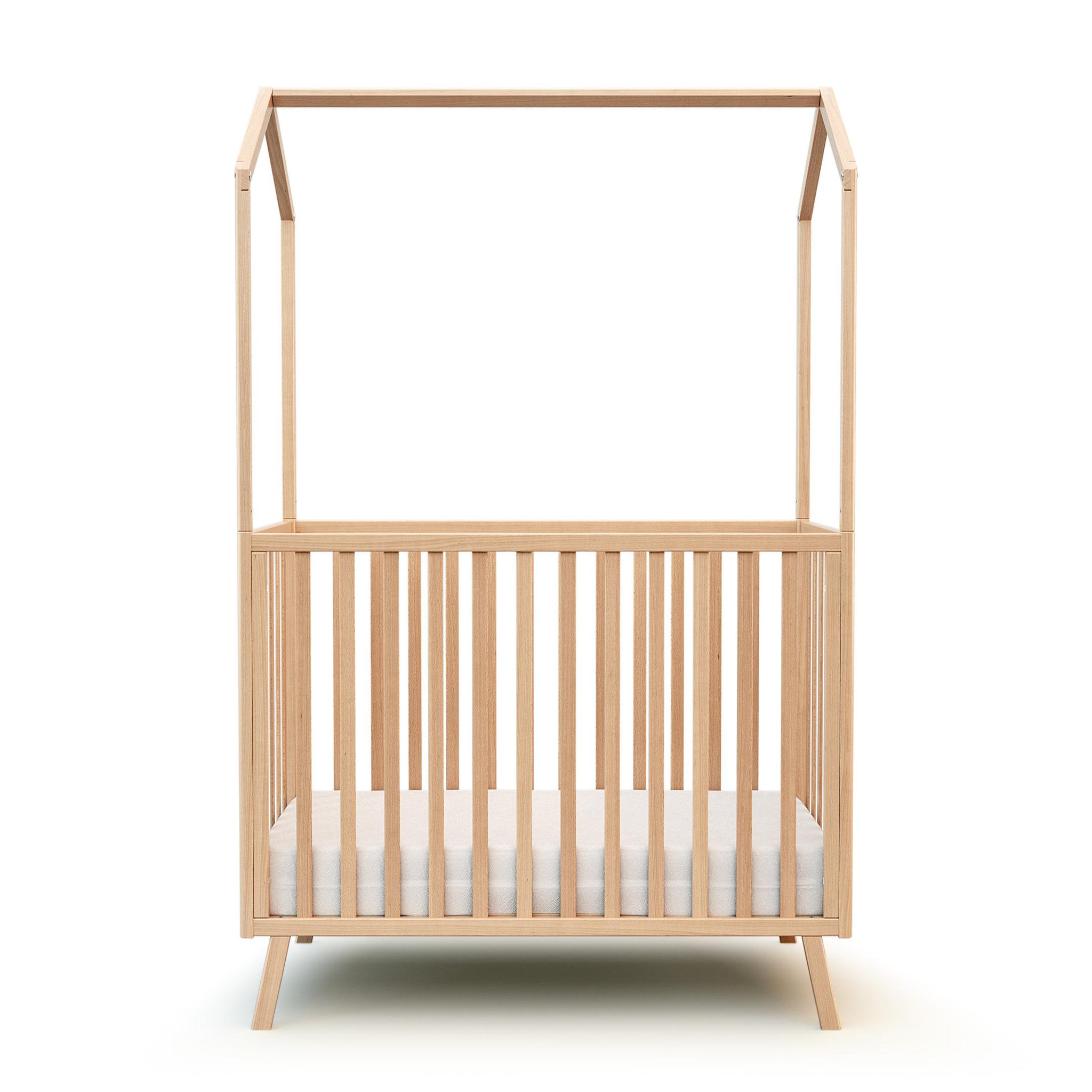 Voir la diapositive 1 : AT4 Lit cabane bébé évolutif CONFORT en bois