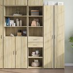 VIDAXL Buffet haut chene sonoma 45x42,5x185 cm bois d'ingenierie