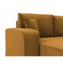 Voir la diapositive 4 : BEST MOBILIER Artemisa - canapé d'angle réversible 4 places - convertible avec coffre - en velours côtelé