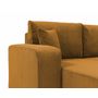 Voir la diapositive 4 : BEST MOBILIER Artemisa - canapé d'angle réversible 4 places - convertible avec coffre - en velours côtelé