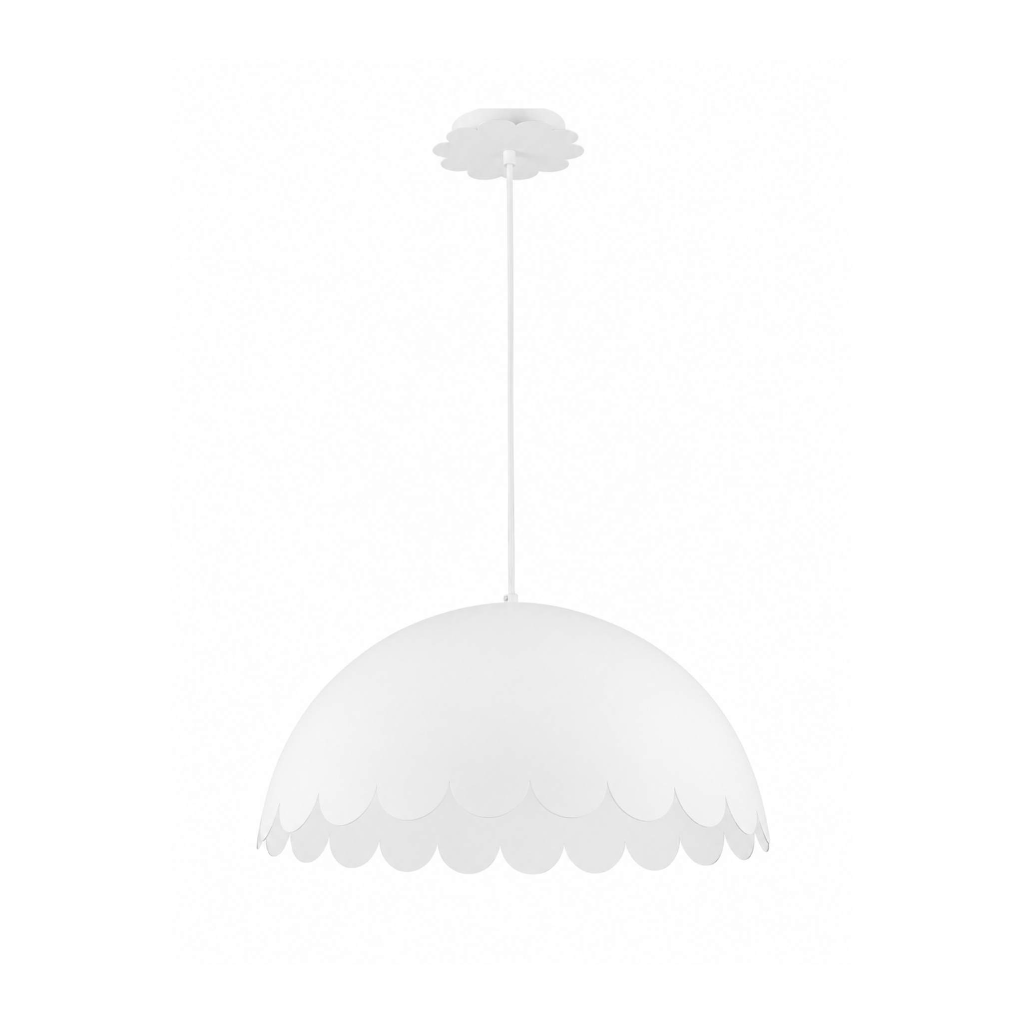 MAISON PAVANE Suspension en métal blanc D50 cm-Flow
