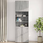 Voir la diapositive 3 : VIDAXL Armoire murale sonoma gris 80x42,5x64 cm bois d'ingenierie