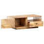 Voir la diapositive 2 : VIDAXL Table basse 90x50x35 cm Bois solide de manguier