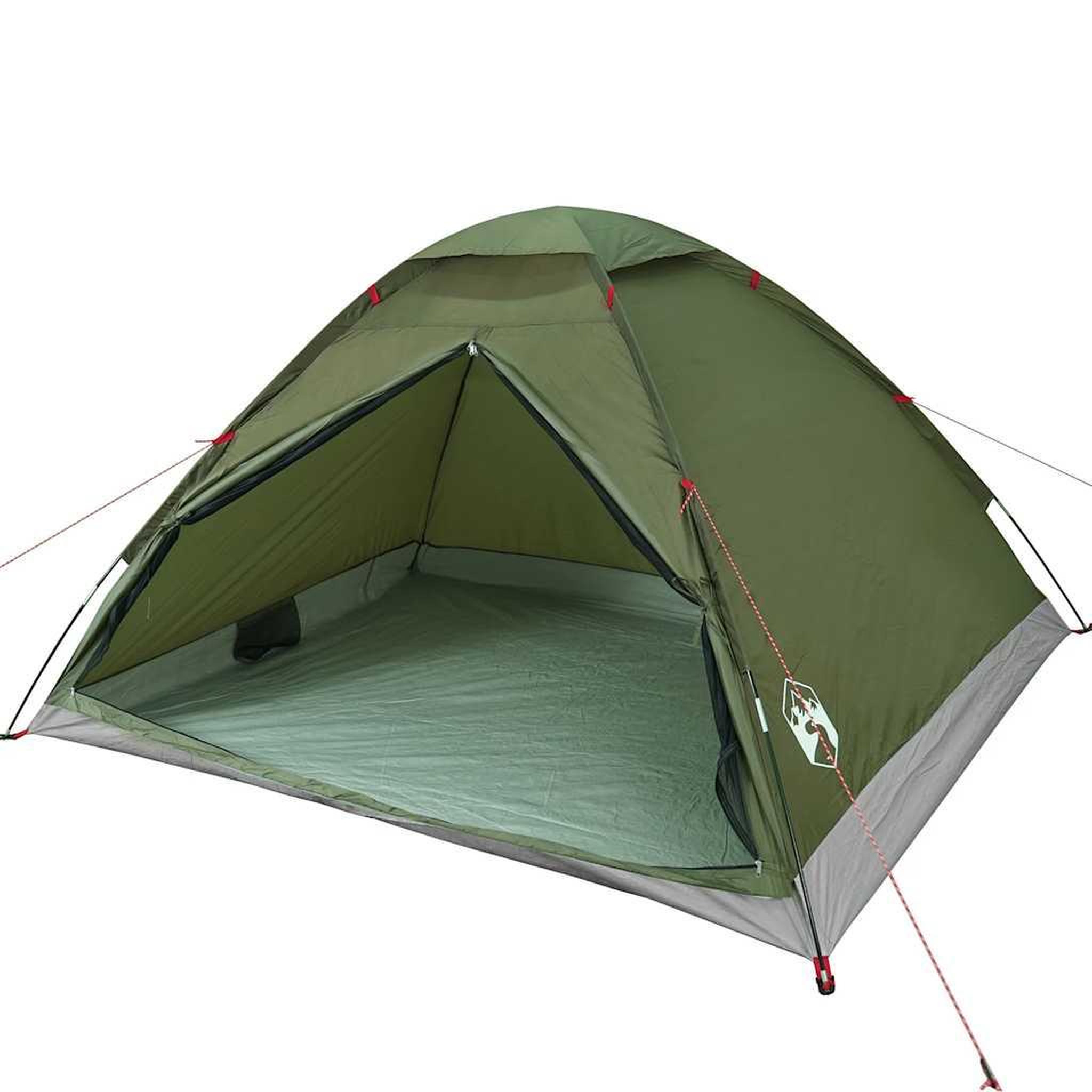 Voir la diapositive 4 : VIDAXL Tente de camping a dome 4 personnes vert olive impermeable