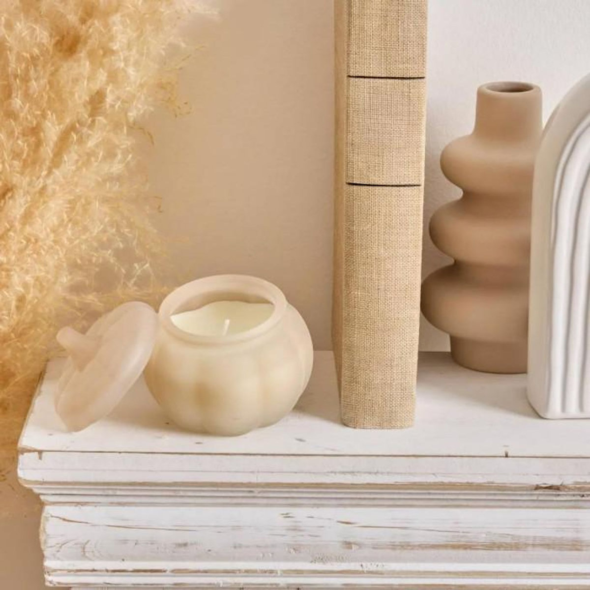 ATMOSPHERA Bougie Parfumée en Verre  Citrouille  100g Sapin & Eucalyptus