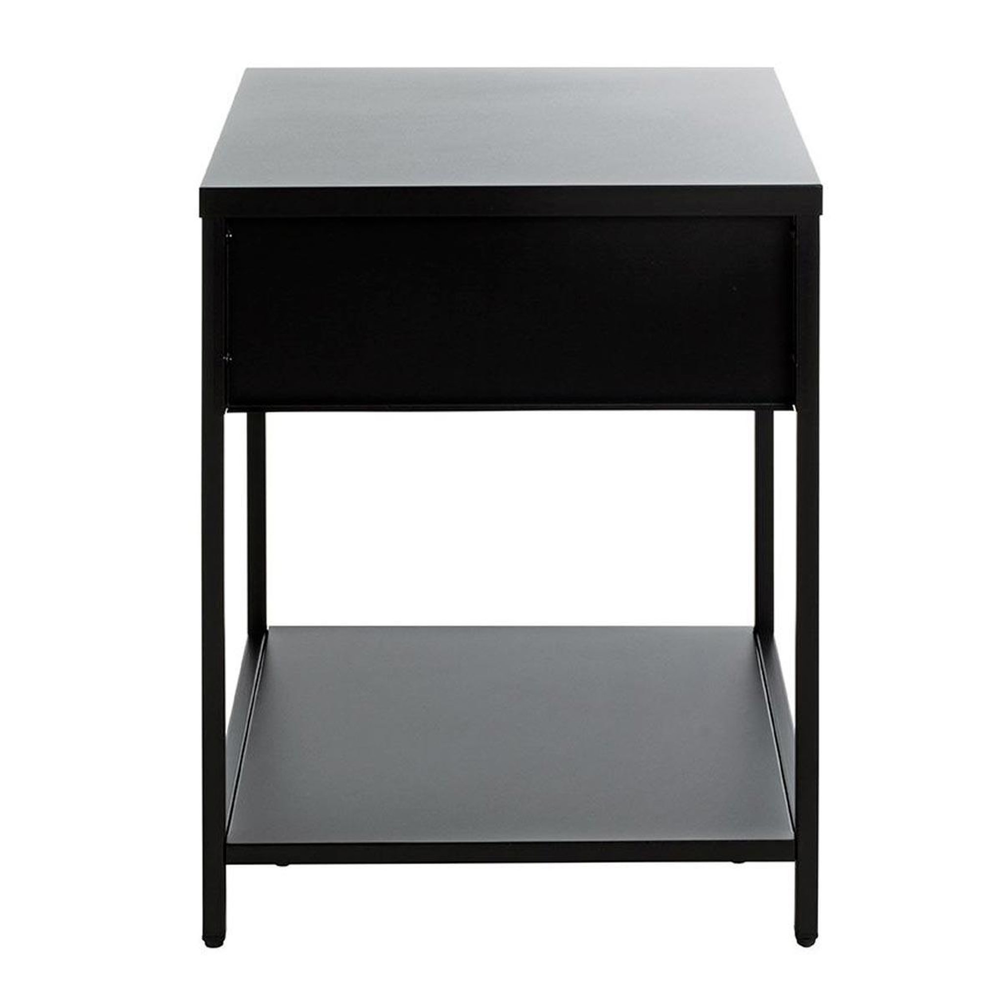 Voir la diapositive 4 : Paris Prix Table de chevet 1 tiroir  boston  53cm noir