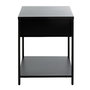 Voir la diapositive 4 : Paris Prix Table de Chevet 1 Tiroir  Boston  53cm Noir