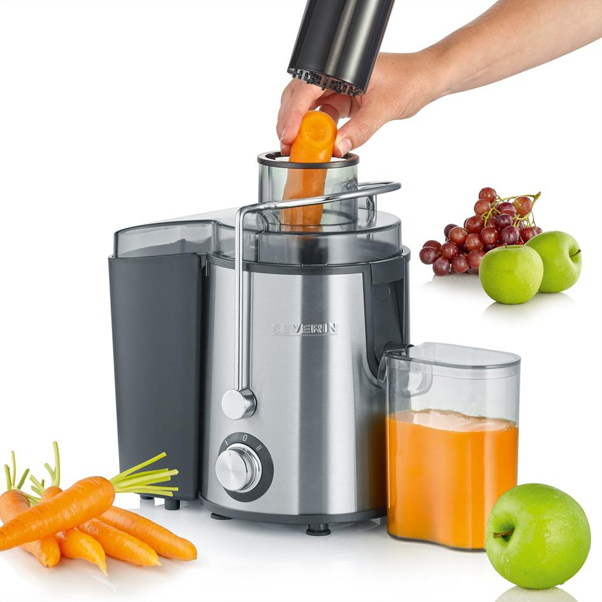 Voir la diapositive 3 : SEVERIN Centrifugeuse 400w inox/noir - ES3566